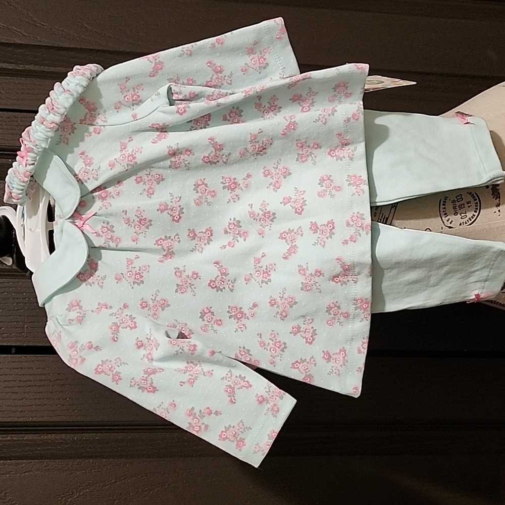 NWT 3Pc Set 6M Baby Girl Outfit